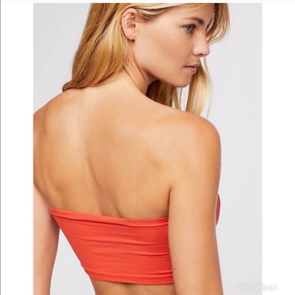 FREE PEOPLE SEAMLESS LACE BANDEAU BRA. - Picture 2 of 4